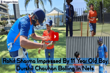 [Watch] Dream come true for 11-Year-Old Drushil Chauhan as he bowls To Rohit Sharma